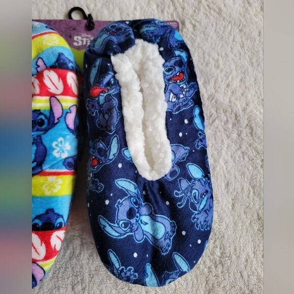 New Disney's Lilo & Stitch 2 Pack Women's Slipper Socks one size - Picture 3 of 10